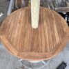 Statafel wijnvat met parasol van riet 190 cm - Afbeelding 6