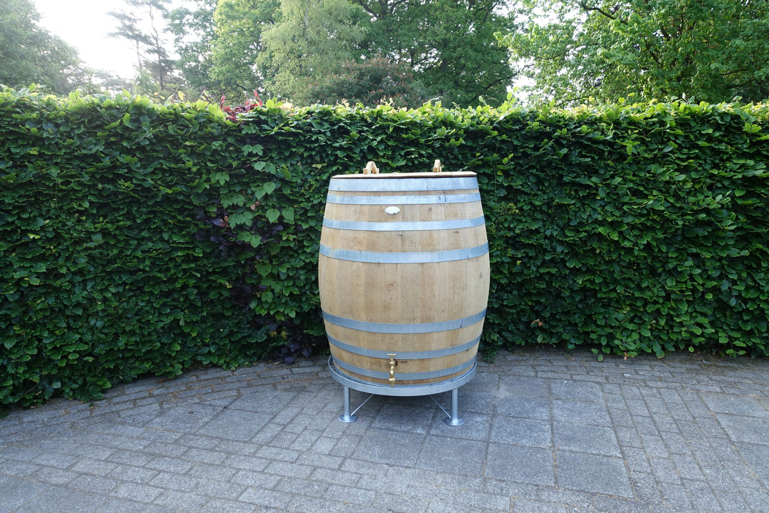 Gegalvaniseerd ijzeren regentonverhoging (tot ... cm), 500L - Afbeelding 3