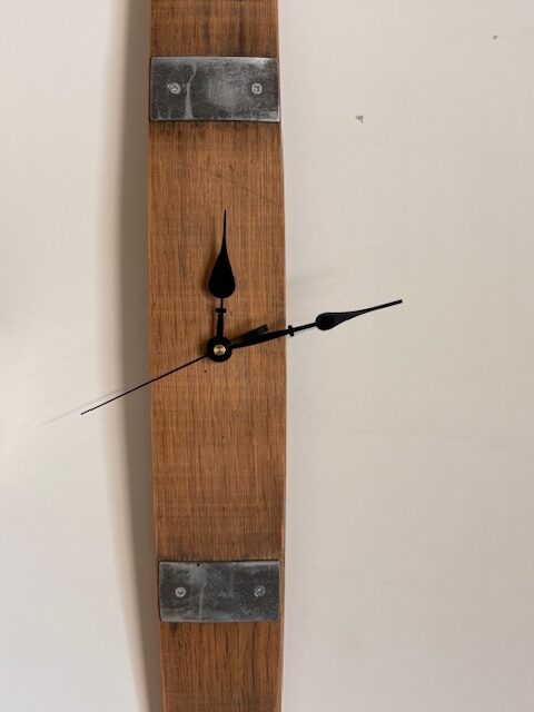 Wandklokken van echte eiken wijnvaten - Afbeelding 2