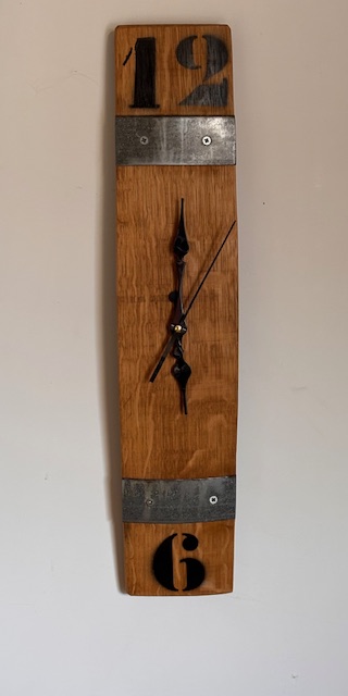 Wandklokken van echte eiken wijnvaten - Afbeelding 4