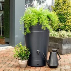 KEDEN vaas 230 liter glad antraciet
