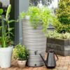 keden vaas 240 liter ribbel grijs