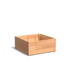 Hardhouten plantenbak CARREZ 1000x1000x435