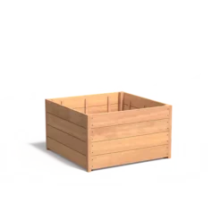 Hardhouten plantenbak CARREZ 1000x1000x574