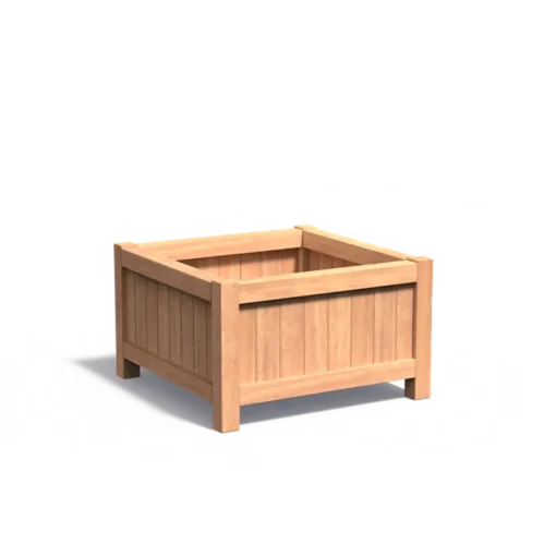 Hardhouten plantenbak VALENCIA 1000x1000x600
