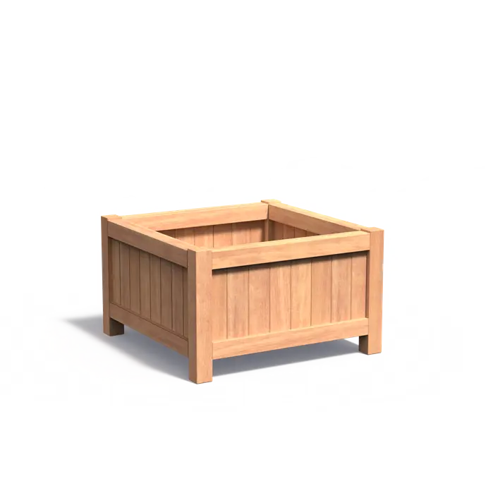 Hardhouten plantenbak VALENCIA 1000x1000x600