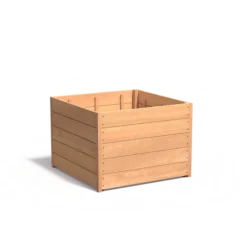 Hardhouten plantenbak CARREZ 1000x1000x713