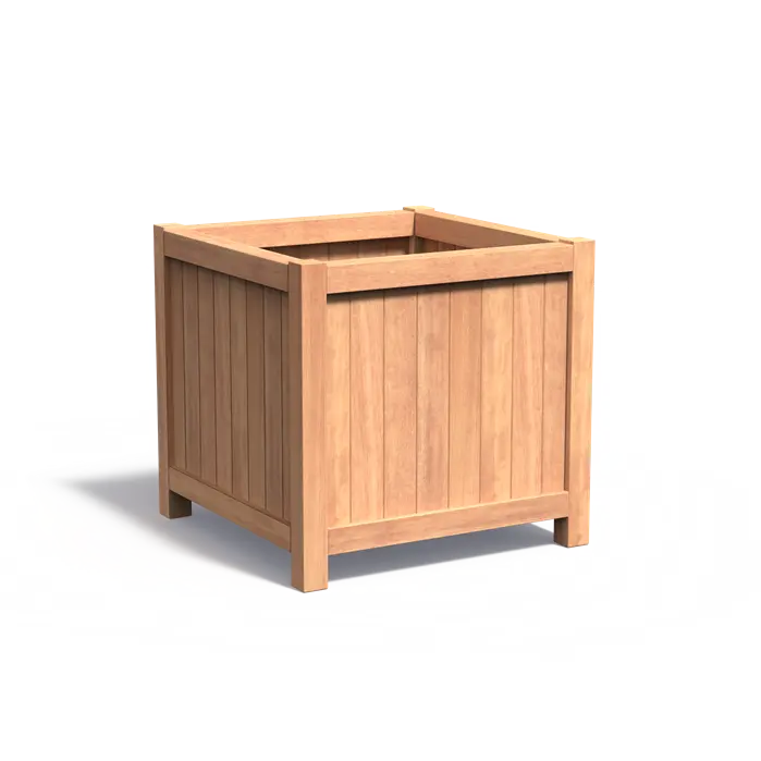 Hardhouten plantenbak VALENCIA 1000x1000x950