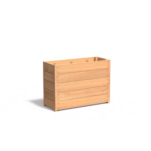 Hardhouten plantenbak CARREZ 1000x400x713