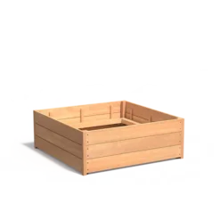 Hardhouten plantenbak CARREZ 1200x1200x435