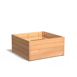 Hardhouten plantenbak CARREZ 1200x1200x574