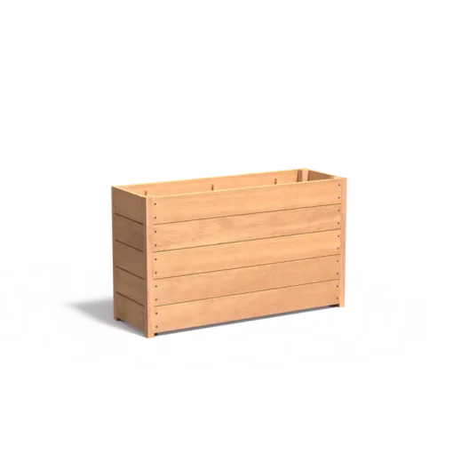 Hardhouten plantenbak CARREZ 1200x400x713