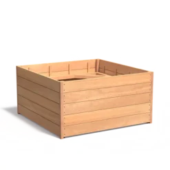Hardhouten plantenbak CARREZ 1400x1400x713