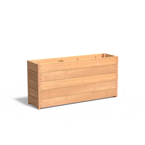 Hardhouten plantenbak CARREZ 1500x400x713