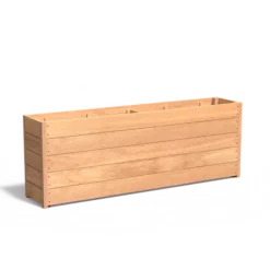 Hardhouten plantenbak CARREZ 2000x400x713