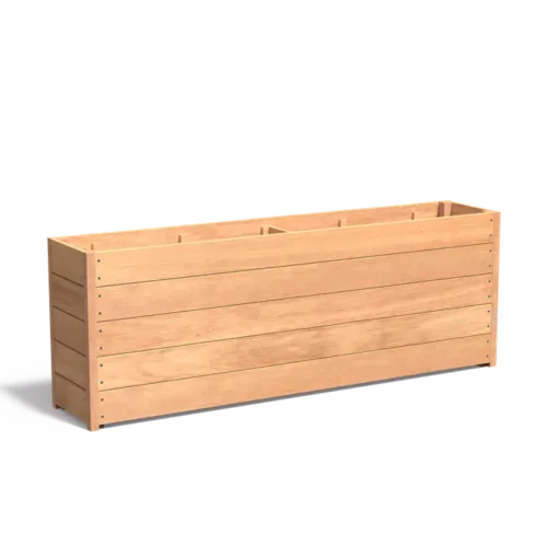 Hardhouten plantenbak CARREZ 2000x400x713