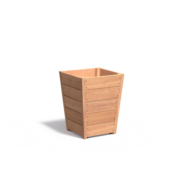 Hardhouten plantenbak TAP 550x550x712