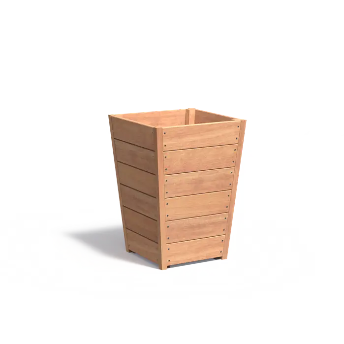 Hardhouten plantenbak TAP 600X600X850