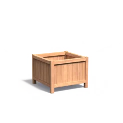 Hardhouten plantenbak VALENCIA 800x800x600