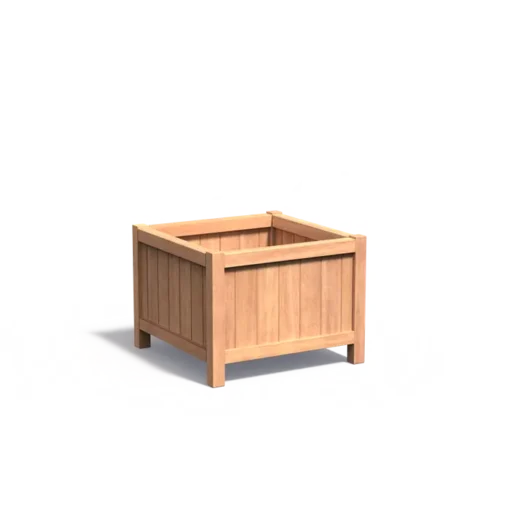 Hardhouten plantenbak VALENCIA 800x800x600