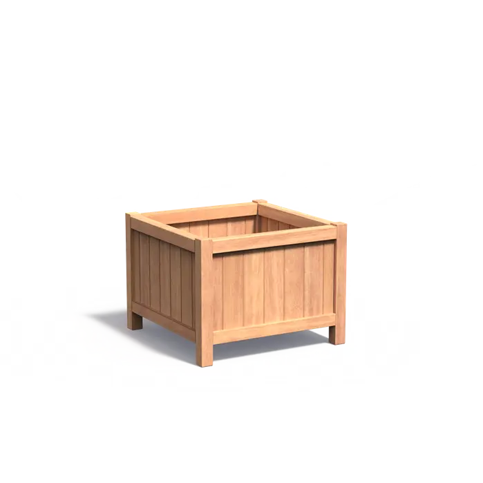 Hardhouten plantenbak VALENCIA 800x800x600