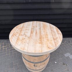 Alternative view of Statafel eiken met steigerhouten tafelblad